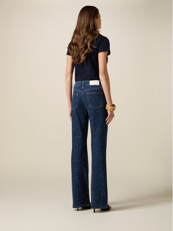 Oltre Oltre Jeansy P459R108891N034 Niebieski Regular Fit