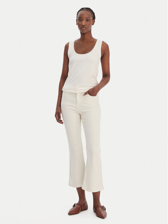 Marella Marella Džinsai Ronco 2613131055 Écru Slim Fit