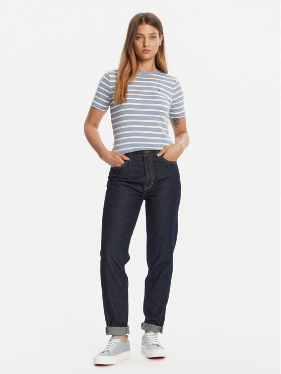 Tommy Hilfiger Tommy Hilfiger T-shirt New Cody WW0WW40587 Svijetloplava Slim Fit