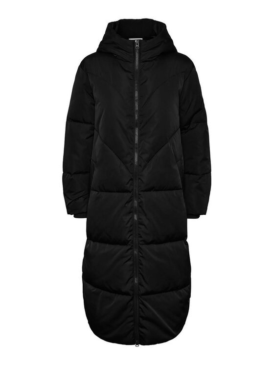 YAS YAS Μπουφάν πουπουλένιο 26030707 Μαύρο Regular Fit