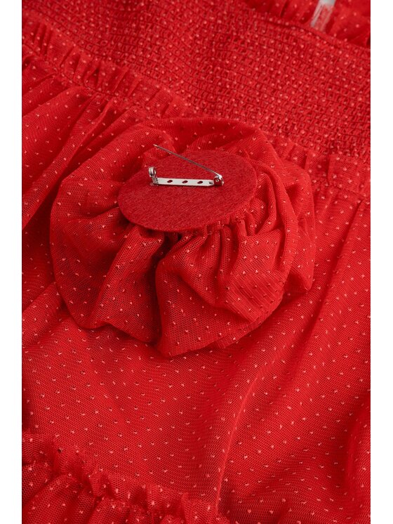 Coccodrillo Coccodrillo Elegantní šaty ZC6128101EJG-009 Červená Regular Fit