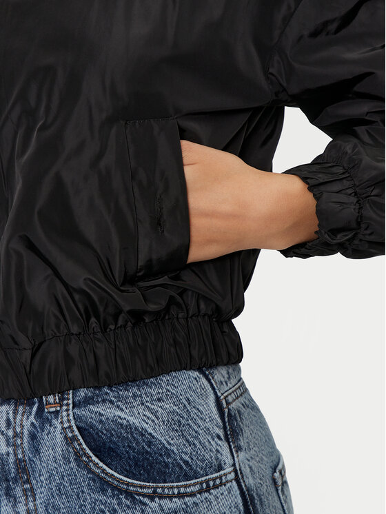 Rinascimento Rinascimento Μπόμπερ μπουφάν CFC0119826003 Μαύρο Regular Fit