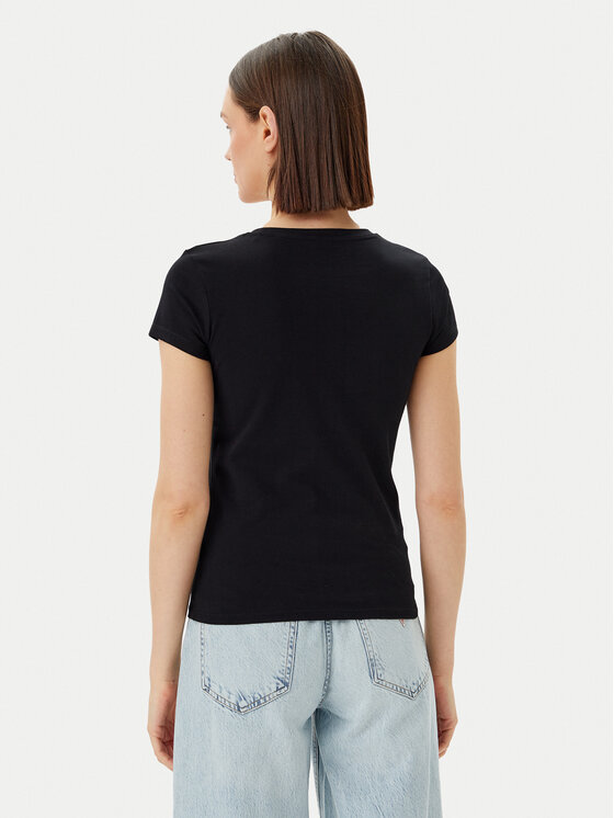 Guess Guess T-Shirt E5GI08 J1314 Czarny Slim Fit