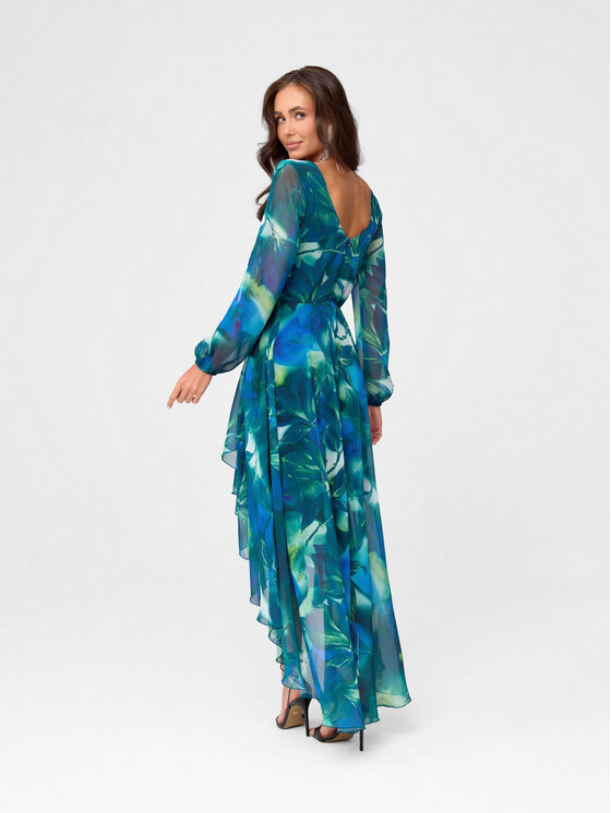 Roco Fashion Roco Fashion Sukienka koktajlowa Coralie Niebieski Regular Fit