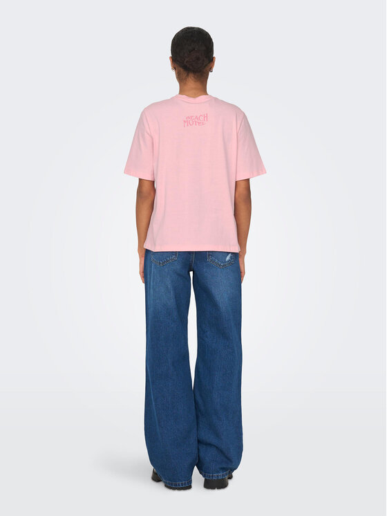 ONLY ONLY T-Shirt 15295382 Różowy Regular Fit