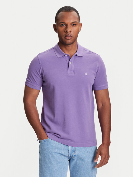 United Colors Of Benetton United Colors Of Benetton Polo 3089J3179 Ljubičasta Regular Fit