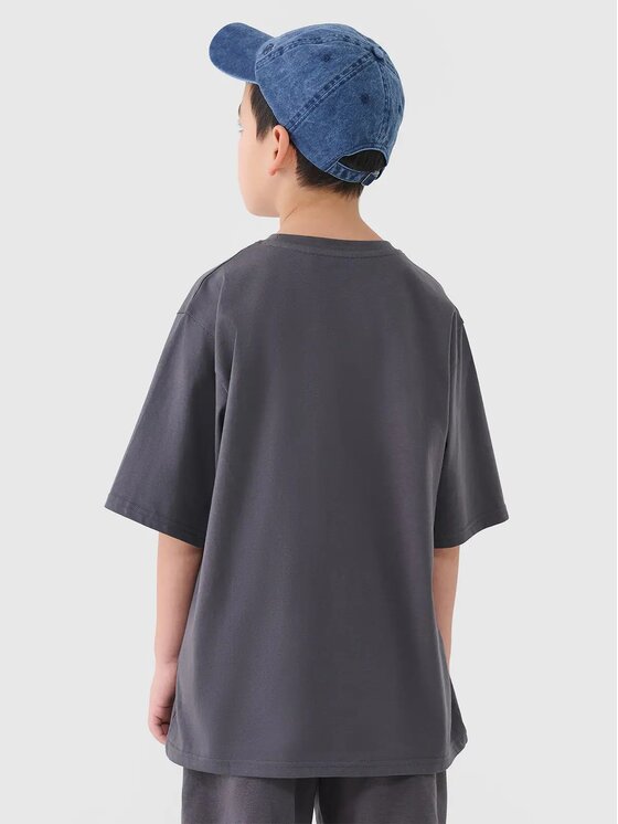 4F 4F T-Shirt 4FJASAW24TTSHM2596-022S Czarny Oversize