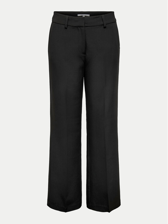 ONLY ONLY Kalhoty z materiálu Kayle 15324532 Černá Straight Fit