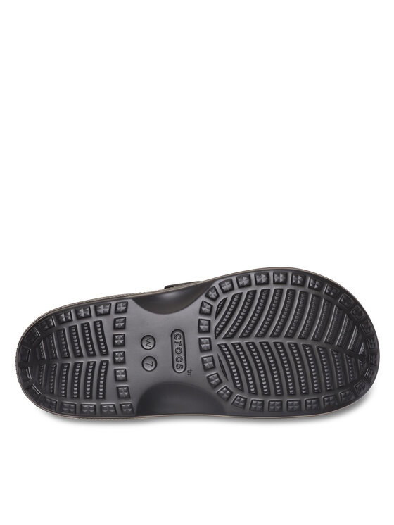 Crocs Crocs Klapki Saturday Sandal Metallic Buckle 213316 Czarny