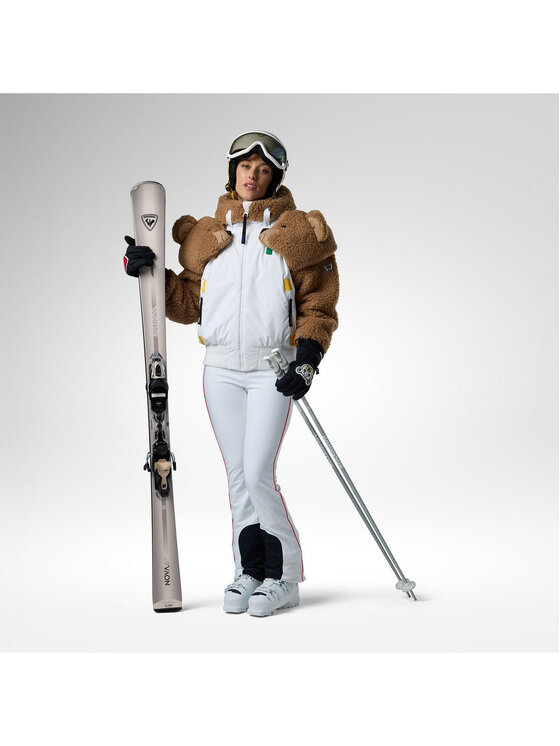 Rossignol Rossignol Kurtka narciarska W Jcc Teddy Hoodie Jacket Biały Regular Fit