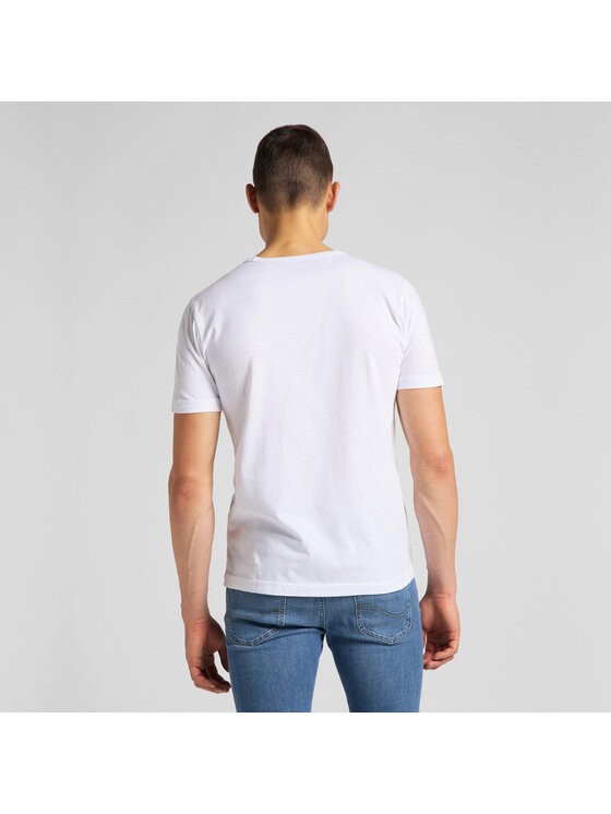 Lee Lee T-shirt SS POSTER TEE Bianco Regular Fit