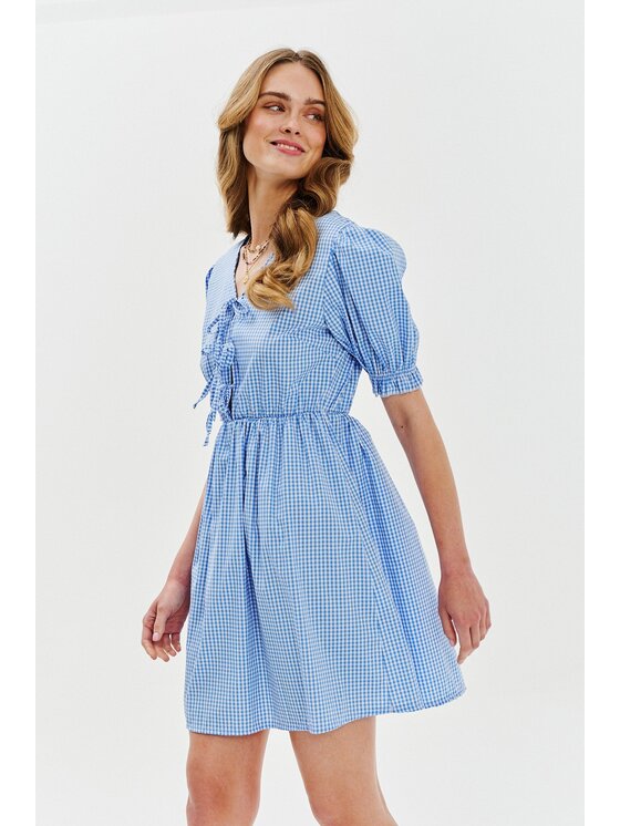 NAOKO NAOKO Sukienka codzienna Girly Charm Niebieski Regular Fit