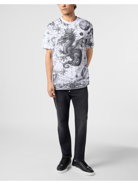 PHILIPP PLEIN PHILIPP PLEIN T-shirt 31074 Bianco Regular Fit