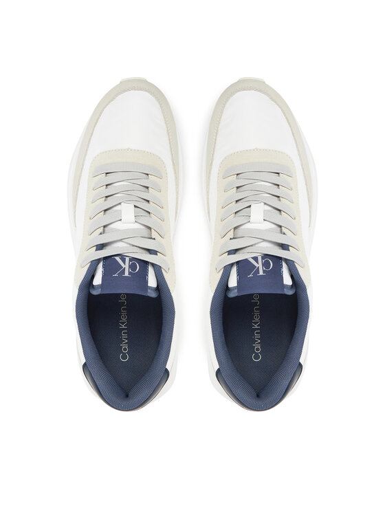 Calvin Klein Jeans Calvin Klein Jeans Snīkeri Athleisure Runner Laceup Mix YM0YM01195 Balts