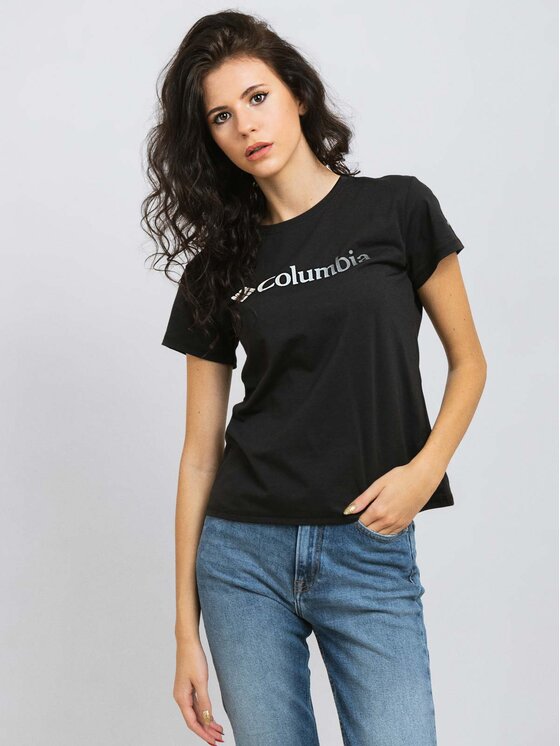 Columbia Columbia T-Shirt EL2191-011 R. S Czarny Regular Fit