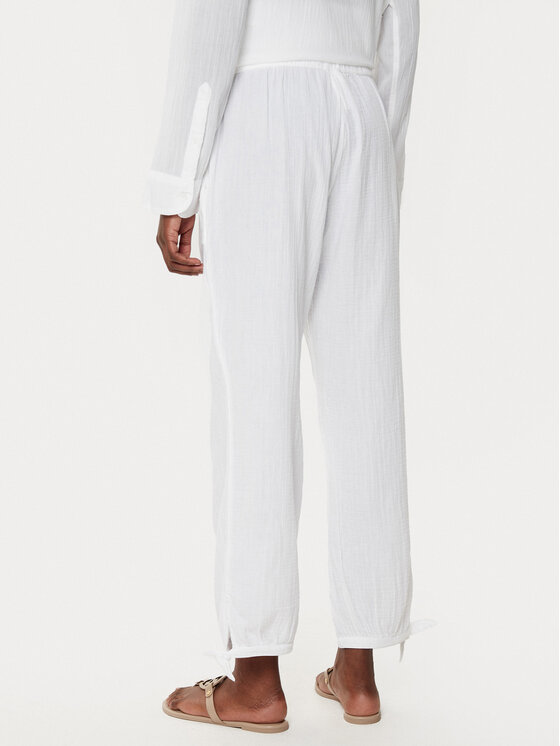 LAUREN RALPH LAUREN LAUREN RALPH LAUREN Szövet nadrág 20417190 Fehér Regular Fit
