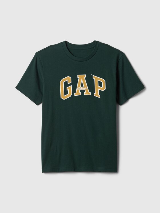 Gap Gap T-Shirt 797924-06 Zielony Regular Fit