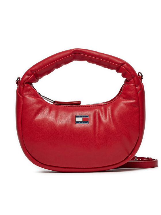 Tommy Jeans Ročna Torba Tjw Pillow Mini Hobo AW0AW16976 Rdeča