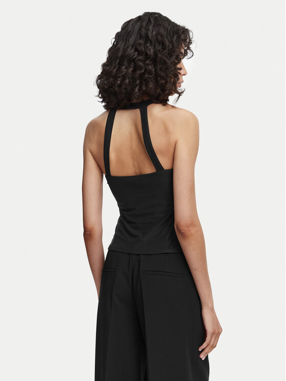 Guess Guess Marškinėliai W6YP44 K4523 Juoda Slim Fit