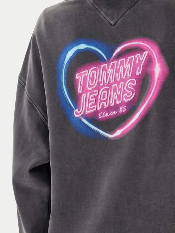 Tommy Jeans Tommy Jeans Суитшърт Neon DW0DW20945 Сив Boxy Fit