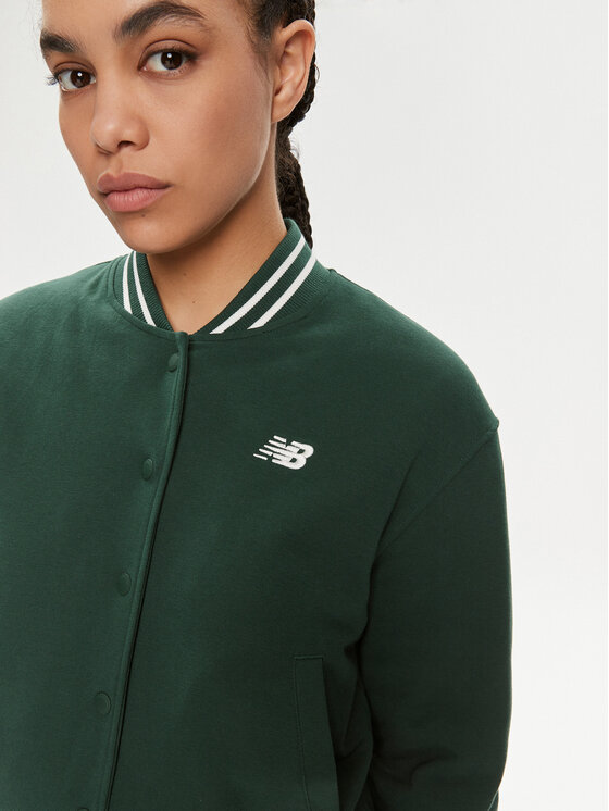 New Balance New Balance Kurtka bomber Greatest Hits WJ41509 Zielony Regular Fit