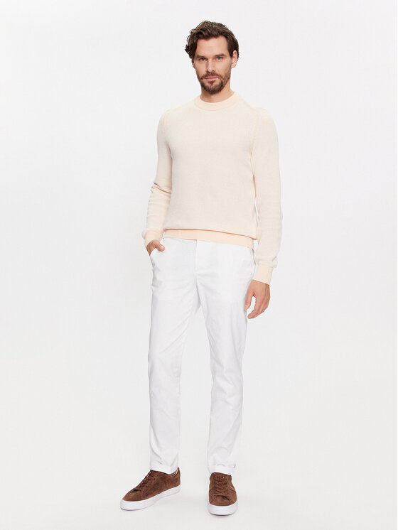 Tommy Hilfiger Tommy Hilfiger Pantaloni chino Bleecker MW0MW26619 Alb Slim Fit