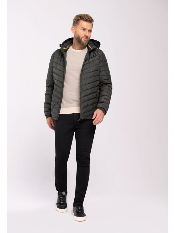 Volcano Volcano Kurtka zimowa J-MATTS Khaki Regular Fit