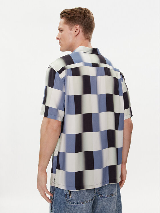 Vans Vans Koszula Emory Ss Woven VN000G7E Niebieski Regular Fit