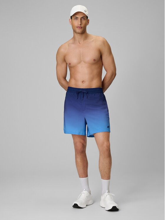4F 4F Szorty kąpielowe 4FRSS26UBDSM224-31S Granatowy Regular Fit