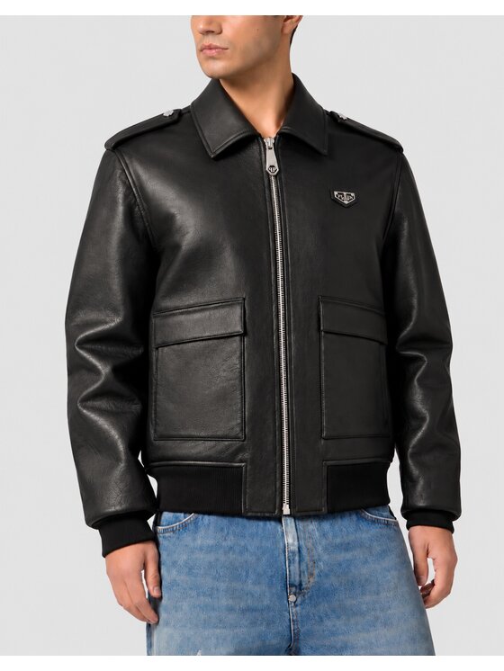PHILIPP PLEIN PHILIPP PLEIN Kurtka puchowa 31477 Czarny Regular Fit