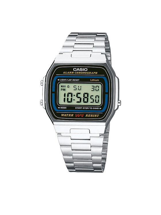 Casio Casio Годинник Vintage A164WA-1VES Срібний
