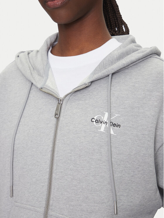 Calvin Klein Jeans Calvin Klein Jeans Mikina Monologo LV047B270G Sivá Regular Fit