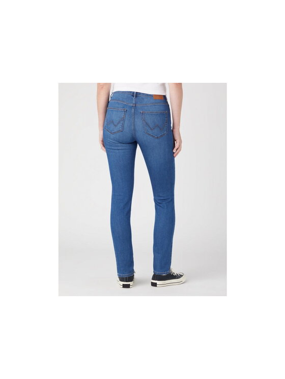 Wrangler Wrangler Jeansy SKINNY Niebieski Skinny Fit
