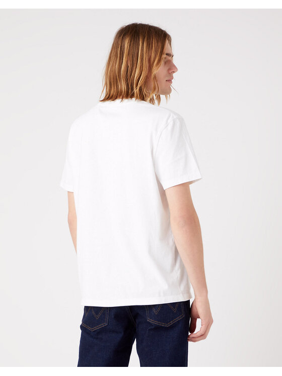 Wrangler Wrangler T-shirt EAGLE TEE Bianco Regular Fit