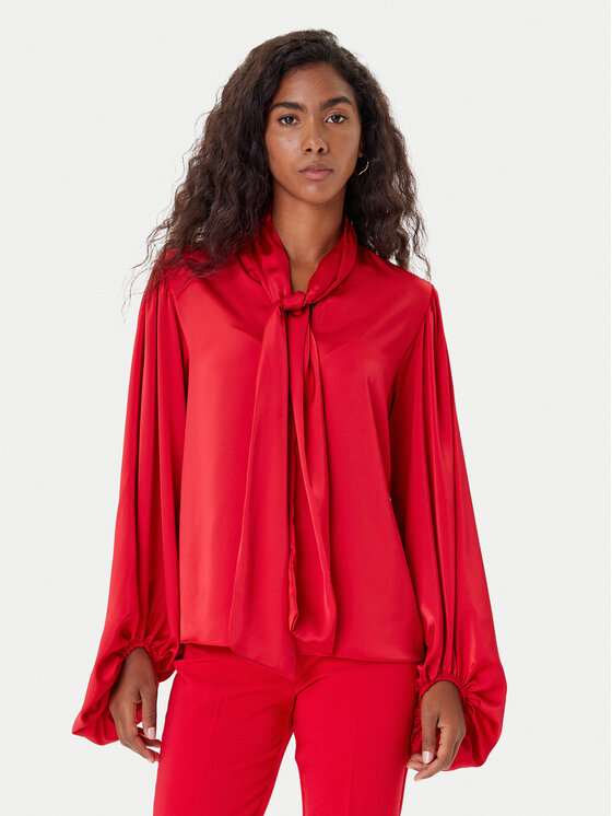 Rinascimento Bluzka CFC0126202003 Czerwony Loose Fit