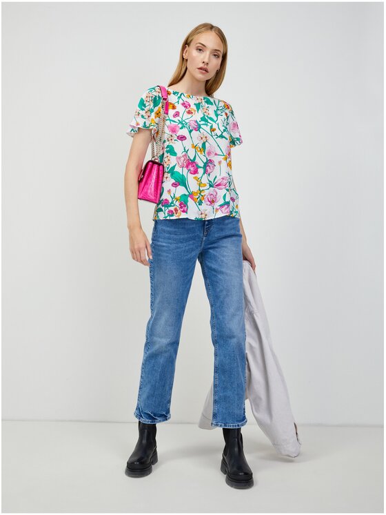 Orsay Orsay Bluzka 640023-98__38 Biały Regular Fit