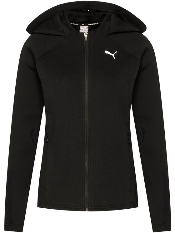 Puma Puma Sweatshirt Evostripe Full-Zip Hoodie 583532 Schwarz Regular Fit