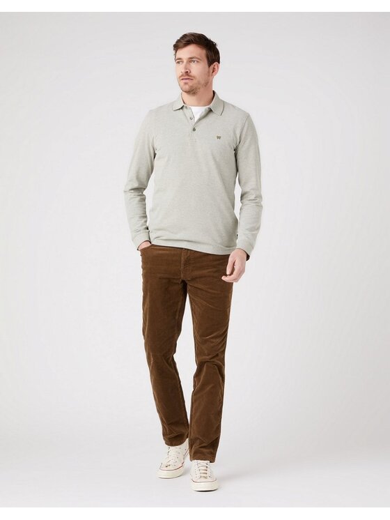Wrangler Wrangler T-shirt REFINED POLO Verde Regular Fit