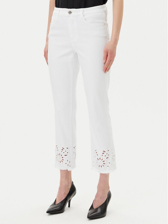 Joseph Ribkoff Joseph Ribkoff Kalhoty culottes 251965 Bílá Regular Fit