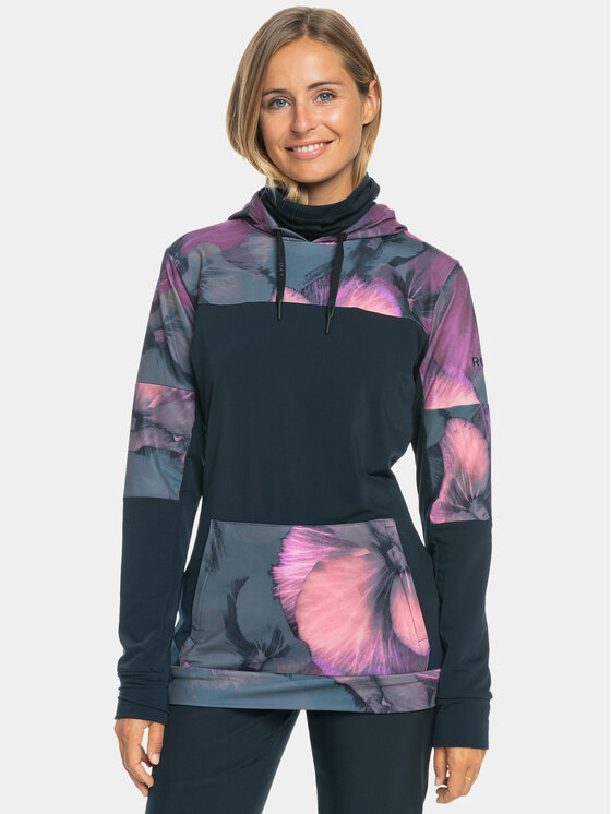 Roxy Roxy Μπλούζα Winter Valley Otlr ERJFT04716 Μαύρο Regular Fit