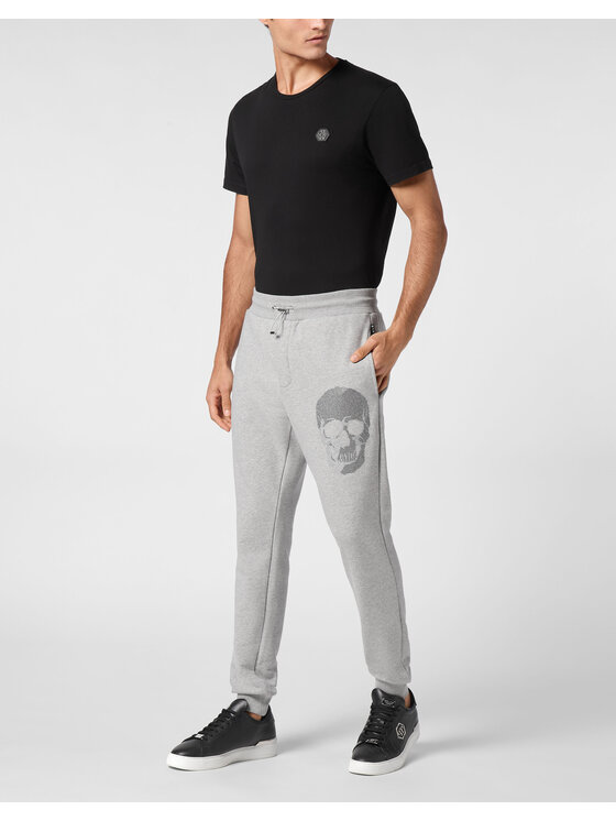 PHILIPP PLEIN PHILIPP PLEIN Jogger nohavice 14745 Sivá Jogger Fit