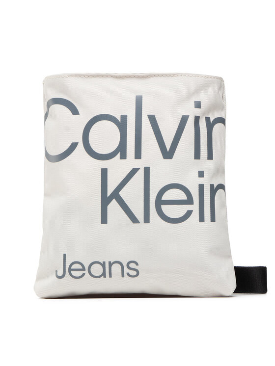 Geantă crossover Calvin Klein Jeans Sport Essentials Flatpack18 Aop K50K509825 Bej