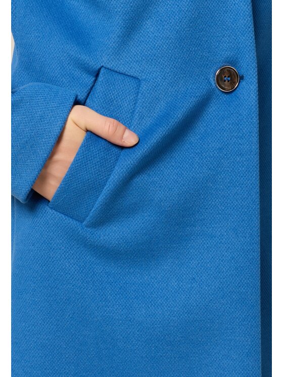 Oltre Oltre Cappotto 8723R001290N004 Turchese Regular Fit