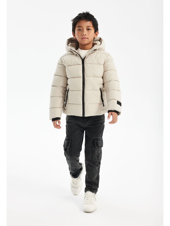 Kurtka zimowa, rozmiar 110/116, Biały, 19COAT 86