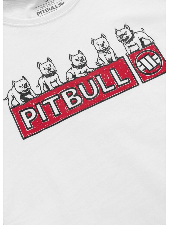 PITBULL PITBULL T-Shirt SOFTBITE Biały Regular Fit