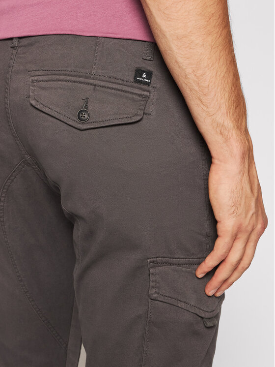 Jack & Jones Jack & Jones Штани з тканини Paul 12140326 Сірий Tapered Fit