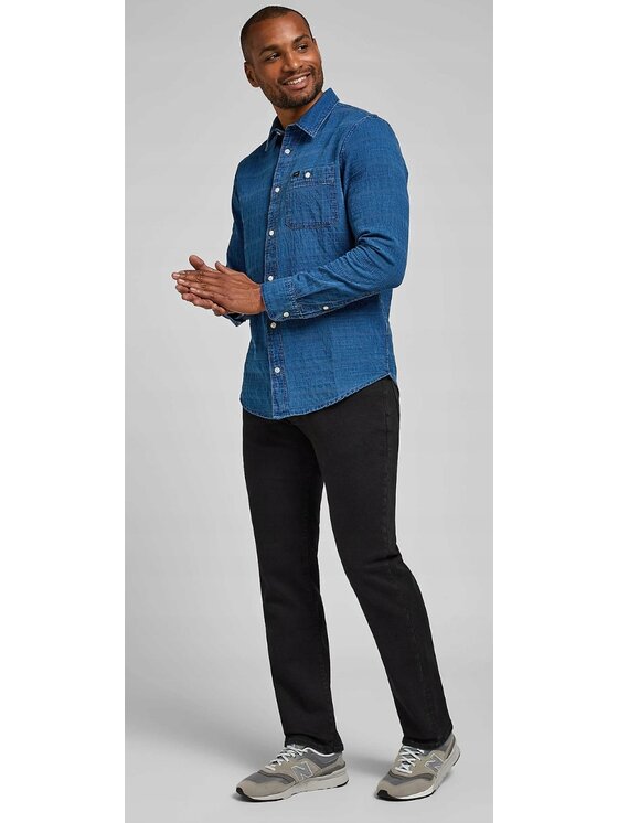 Lee Lee Jeansy Straight Fit MVP Extereme Motion Czarny Tapered Fit