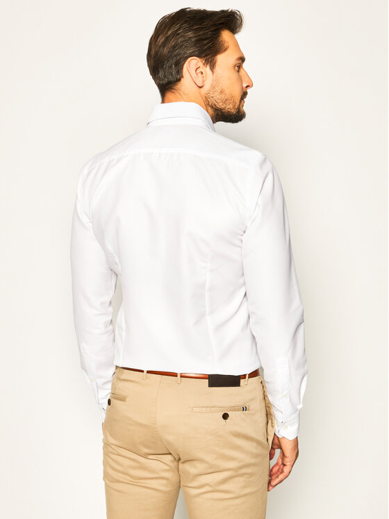 Camicia Crown PEB47813 Bianco Slim Fit