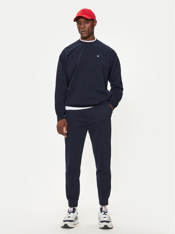 United Colors Of Benetton United Colors Of Benetton Majica dugih rukava 342ZU1093 Tamnoplava Regular Fit