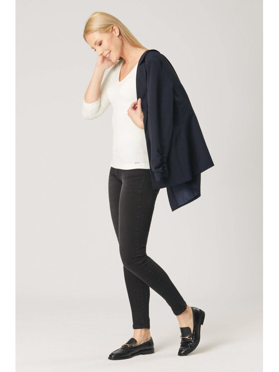 QUIOSQUE QUIOSQUE Blúzka YUE YUE TOP2 SS21 Écru Regular Fit